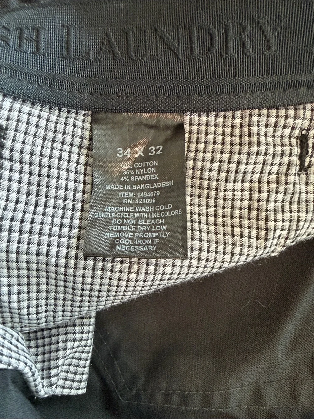 English Laundry Men's Black Chinos